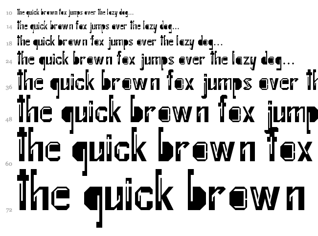 Internal Fratture font waterfall